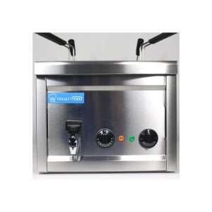 Cuecepasta eléctrico de sobremesa con cuba de 25 lt completo con n° 3 cestas y grifo - potencia 3500 watt - Imagen 2