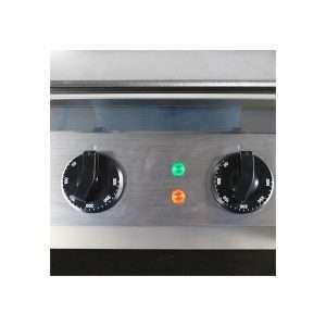 Fry-Top eléctrico de sobremesa de doble zona de cocción con placa lisa - potencia 6000 watt - Imagen 7