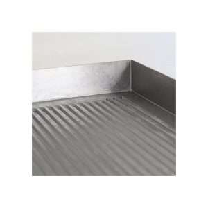 Fry-Top eléctrico de sobremesa de doble zona de cocción con placa rayada - potencia 6000 watt - Imagen 4