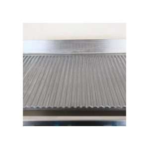 Fry-Top eléctrico de sobremesa de doble zona de cocción con placa rayada - potencia 6000 watt - Imagen 5