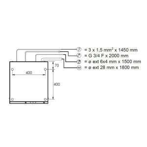 Lavavasos electrónico de AGUA LIMPIA monofásico con cesta Ø 41 cm completo con dosificador limpiador y abrillantador - Imagen 6