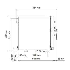Horno compacto combinado de convección vapor para 5 bandejas GN 2/3 - controles mecánicos - Imagen 17