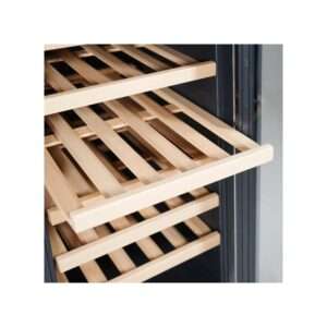 Vinoteca basic mono temperatura de refrigeración ventilada para 33 botellas - estantes de madera - Imagen 9