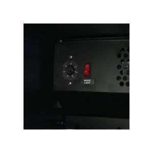 Vitrina refrigerada para bebidas de 378 lt negra con marco de LED azul temperatura de 0°C a +7°C - Imagen 7