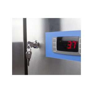 Mesa pizzería refrigerada con n° 2 puertas EN 60x40 sin vitrina expositora - Imagen 4