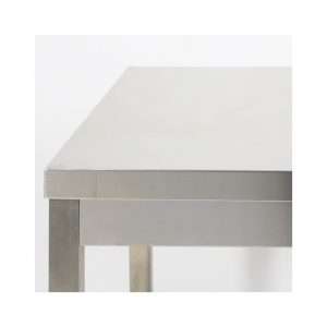 Mesa en acero inox con estante inferior  L1000xP800xH850 mm - linea premium - Imagen 6