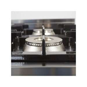 Cocina de gas 4 fuegos con 2 quemadores de 4,5 kw + 2 quemadores de 7,5 kw sobre horno eléctrico GN 2/1 potencia 5,48 kw - Imagen 4