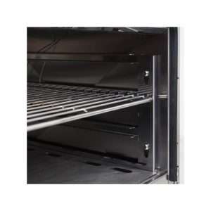 Cocina de gas 6 fuegos con 3 quemadores de 4,5 kw + 3 quemadores de 7,5 kw sobre horno eléctrico GN 2/1 potencia 5,48 kw - Imagen 5