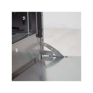 Cocina de gas 6 fuegos con 3 quemadores de 4,5 kw + 3 quemadores de 7,5 kw sobre horno eléctrico GN 2/1 potencia 5,48 kw - Imagen 2