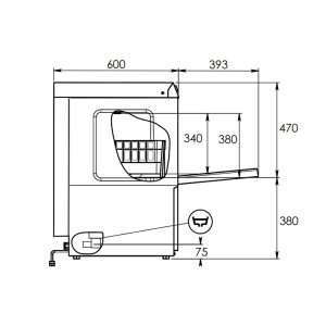 Lavavajillas electrónico de AGUA LIMPIA trifásico con cesta 50x50 cm completo de dosificador limpiador y abrillantador - Imagen 8