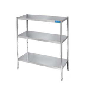 Estantería de acero inoxidable con 3 estantes L2000xP400xH1500 mm - línea basic - Imagen 2