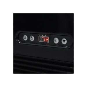 Vitrina refrigerada para bebidas ventilada 4 lados vidrios de 98 lt negra - temp. de 0°C a +12°C - Imagen 4