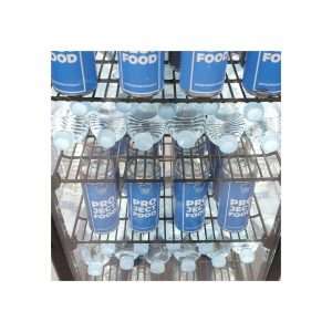 Vitrina refrigerada para bebidas ventilada 4 lados vidrios de 78 lt negra - temp. de 0°C a +12°C - Imagen 7