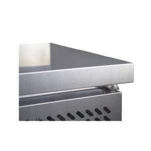 Mesa refrigerada altura 65 cm con n° 2 puertas sin peto trasero temp. de -2°C a +8°C - prof. 70 cm - Imagen 2