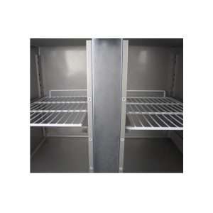 Mesa refrigerada altura 65 cm con n° 2 puertas sin peto trasero temp. de -2°C a +8°C - prof. 70 cm - Imagen 5