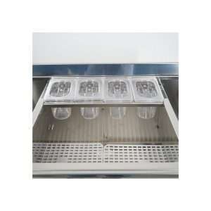 Cocktail station de acero inox AISI 304 sobre ruedas con fregadero L1000xP700xH830 mm - Imagen 2