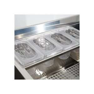 Cocktail station de acero inox AISI 304 sobre ruedas con fregadero L1000xP700xH830 mm - Imagen 4