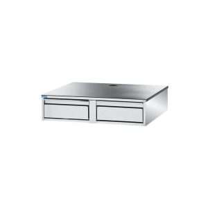 Base de la máquina café de acero inoxidable con tolva batiente de filtro y cajón de servicio L900xP680xH240 mm