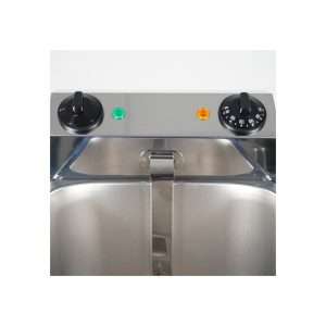 Freidora eléctrica de sobremesa con n° 1 cuba de 6 lt y grifo - potencia 3250 watt - Imagen 3