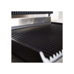 Plancha bocadillos basic individual con placa de cocción de hierro fundido rayado - potencia 1800 watt - Imagen 3