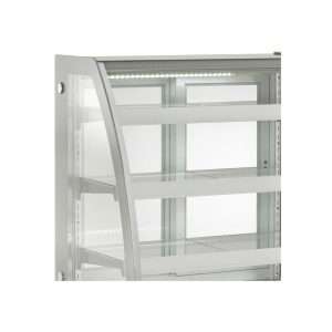 Vitrina expositiva horizontal ventilada temp. de +2°C a +8°C L925xP680xH1420 mm - línea GAMMA - Imagen 3