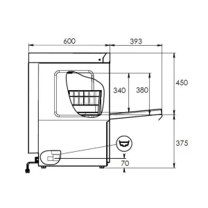 Lavavajillas mecánico monofásico con cesta 50x50 cm completo de dosificador limpiador y abrillantador - Imagen 20