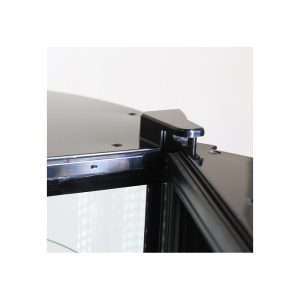 Vitrina expositiva ventilada todo vidrio con 4 estantes Ø 53 cm temp. de +2°C a +8°C - capacidad 400 lt - Imagen 3