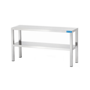 Estante de apoyo doble de acero inoxidable L1200xP350xH700 mm - línea basic - Imagen 2