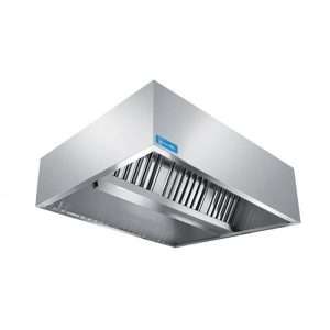 Campana serie cúbica instalación en el centro habitación sin motor y regulador de velocidad - dim. L1800xP1300xH450 mm - Imagen 2