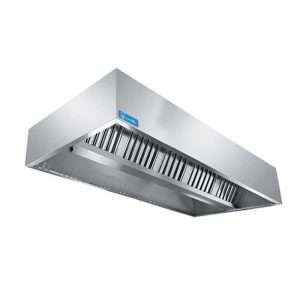 Campana serie cúbica instalación en el centro habitación sin motor y regulador de velocidad - dim. L2800xP1300xH450 mm - Imagen 2