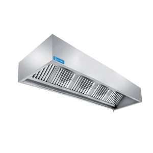 Campana serie cúbica instalación de pared con motor y regulador de velocidad - dim. L2400xP1100xH450 mm - Imagen 2