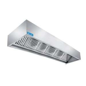 Campana serie cúbica instalación de pared con motor y regulador de velocidad - dim. L2800xP1100xH450 mm - Imagen 2