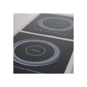 Placa de inducción trifásica de 2 zonas superficie inductiva Ø de 12 a 26 cm - potencia 3500 + 3500 watt - Imagen 2