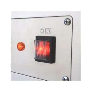 Vitrina calentada de sobremesa capacidad 160 lt con vidrio curvo - Imagen 2