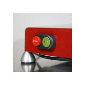 Cortadora de fiambre de gravedad retro monofásica con cuchilla Ø 250 mm - corte útil 220x160h mm - Imagen 4