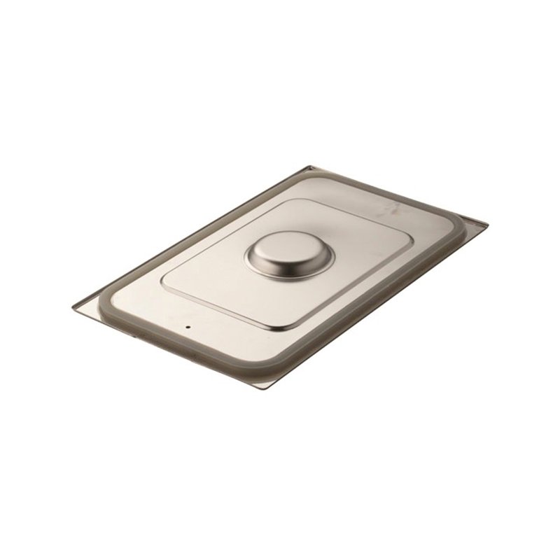 Tapa hermética de acero inoxidable formato GN 1/4