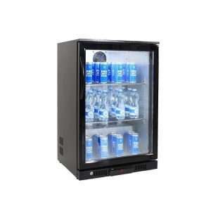 Frigorífico de sobremesa/de barra para bebidas negro con 1 puerta batiente, altura 84 cm - temp. de +2°C a +8°C - Imagen 2