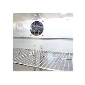 Frigorífico de sobremesa/de barra para bebidas negro con 3 puertas batientes, altura 84 cm - temp. de +2°C a +8°C - Imagen 11