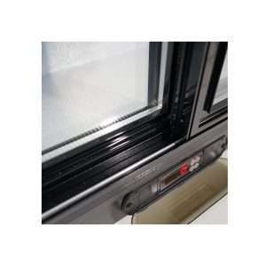 Frigorífico de sobremesa/de barra para bebidas negro con 2 puertas correderas, altura 90 cm - temp. de +2°C a +8°C - Imagen 5