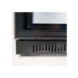 Frigorífico de sobremesa/de barra para bebidas negro con 2 puertas correderas, altura 90 cm - temp. de +2°C a +8°C - Imagen 6