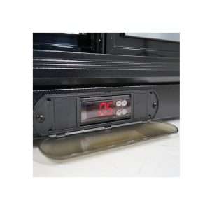 Frigorífico de sobremesa/de barra para bebidas negro con 2 puertas correderas, altura 90 cm - temp. de +2°C a +8°C - Imagen 4