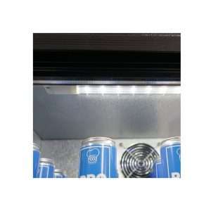 Frigorífico de sobremesa/de barra para bebidas negro con 2 puertas correderas, altura 90 cm - temp. de +2°C a +8°C - Imagen 10