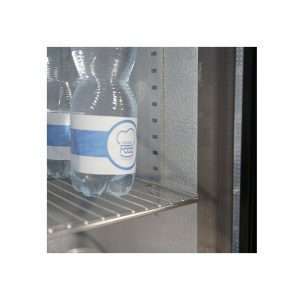 Frigorífico de sobremesa/de barra para bebidas negro con 2 puertas correderas, altura 90 cm - temp. de +2°C a +8°C - Imagen 14