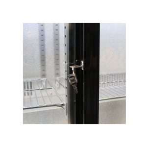 Frigorífico de sobremesa/de barra para bebidas negro con 3 puertas correderas, altura 84 cm - temp. de +2°C a +8°C - Imagen 5