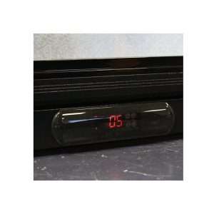 Frigorífico de sobremesa/de barra para bebidas negro con 3 puertas correderas, altura 84 cm - temp. de +2°C a +8°C - Imagen 10