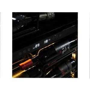 Vinoteca premium doble temperatura de refrigeración ventilada para 256 botellas - rejillas de acero a ''Z'' - Imagen 2