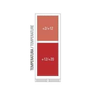 Vinoteca premium doble temperatura de refrigeración ventilada para 104 botellas - rejillas de acero a ''Z'' - Imagen 11