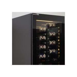 Vinoteca premium mono temperatura de refrigeración ventilada para 128 botellas - rejillas de acero a ''Z'' - Imagen 2