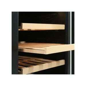 Vinoteca premium mono temperatura de refrigeración ventilada para 46 botellas - estantes de madera - Imagen 9