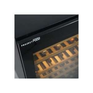 Vinoteca premium mono temperatura de refrigeración ventilada para 46 botellas - estantes de madera - Imagen 10